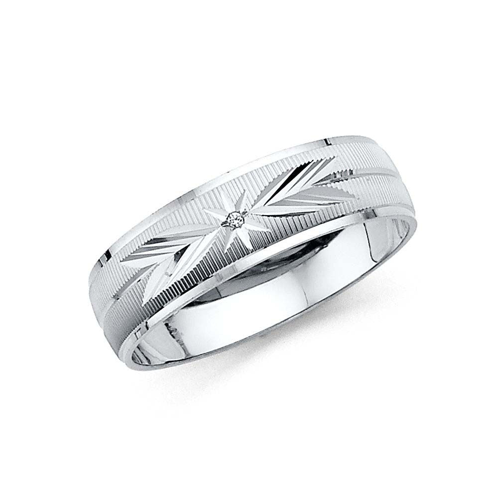 14k Yellow Gold 8mm 7 Days Band