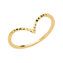 Load image into Gallery viewer, 14K Yellow V-SHAPE LADIES DC Band 1grams