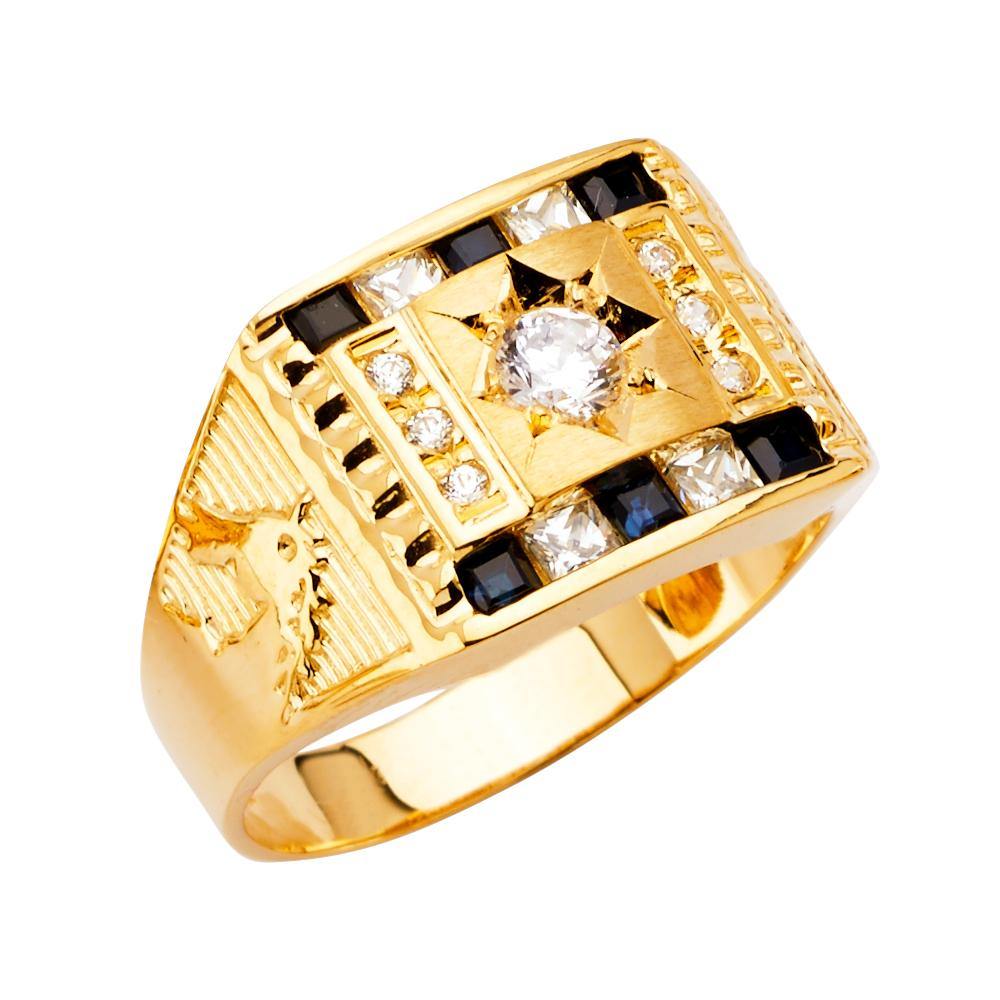 14K Yellow Gold Men's Rings