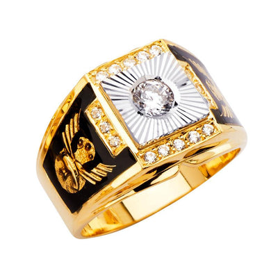 14K Yellow Gold Men's Rings - silverdepot