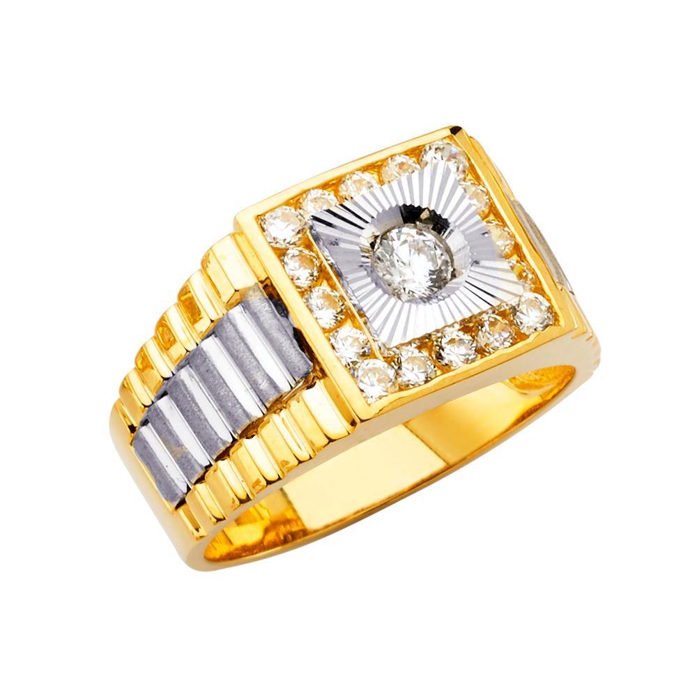 14K Yellow Gold Men's Rings