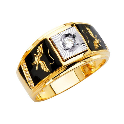 14K Yellow Gold Men's Rings - silverdepot