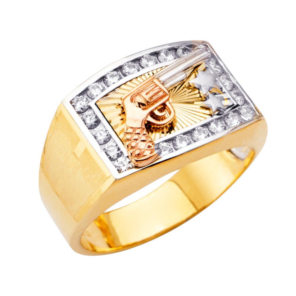 14K Yellow Gold Men's Rings
