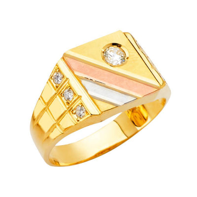 14K Yellow Gold Men's Rings - silverdepot