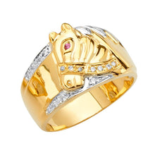 Load image into Gallery viewer, 14K Tri Color CZ Men&#39;s Rings - silverdepot