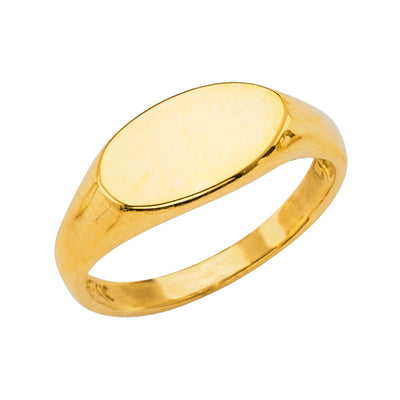 14K Yellow Baby Signet Ring 1.6grams