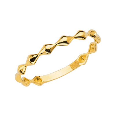 14K Yellow Stackble Band