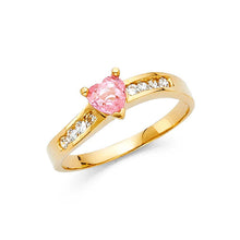 Load image into Gallery viewer, 14K Yellow Gold Ladies Fancy CZ Ring