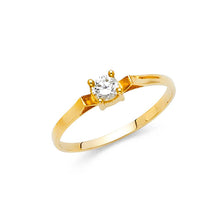 Load image into Gallery viewer, 14K Yellow Gold Ladies Fancy CZ Ring