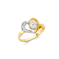14K Yellow BABY CZ Rings 1.4grams