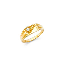 Load image into Gallery viewer, 14K Yellow Gold 4mm CZ Babies Ring - silverdepot