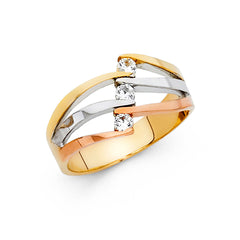 14KT SEMANARIO CZ Ring 3.5grams