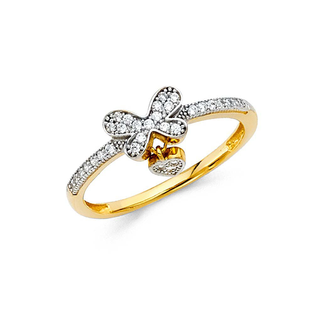 14K Two Tone Fancy Ring