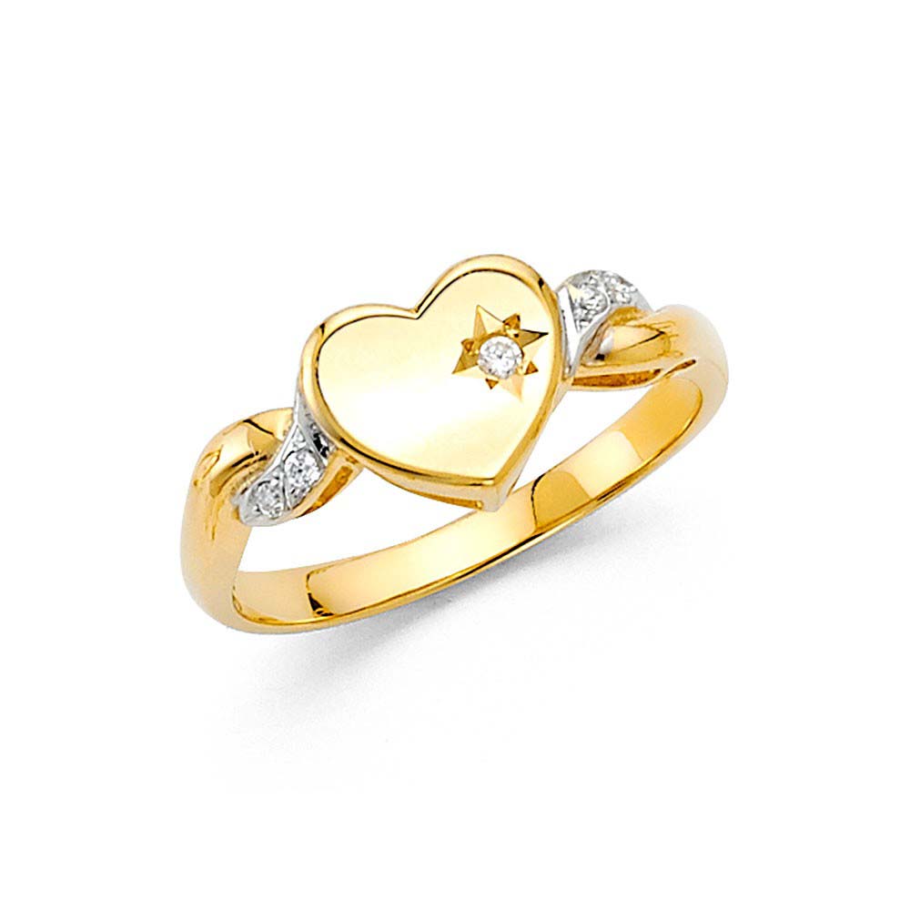 14K Two Tone Fancy Ring