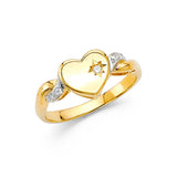 14K Two Tone Fancy Ring