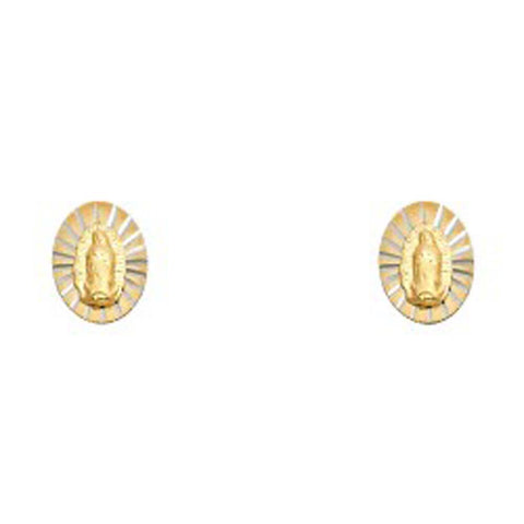 14K Yellow Gold Assorted Stud Earrings - Screw Back