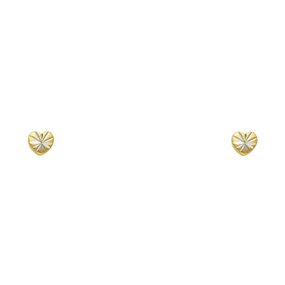 14K Yellow Gold Assorted Stud Earrings - Screw Back