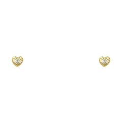14K Yellow Gold Assorted Stud Earrings - Screw Back
