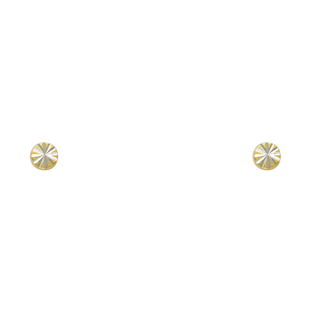 14K Yellow Gold Assorted Stud Earrings - Screw Back