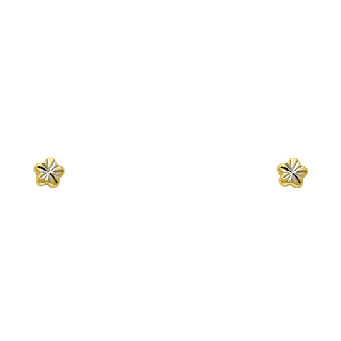 14K Yellow Gold Assorted Stud Earrings - Screw Back