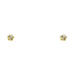 14K Yellow Gold Assorted Stud Earrings - Screw Back