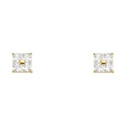 14K Yellow Gold Assorted Stud Earrings - Screw Back
