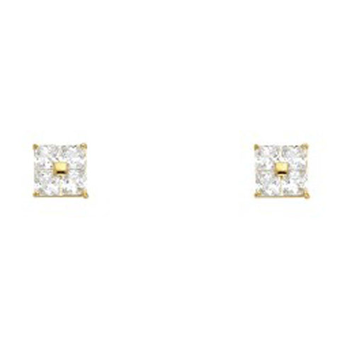 14K Yellow Gold Assorted Stud Earrings - Screw Back