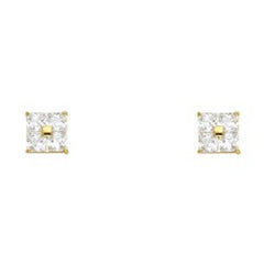 14K Yellow Gold Assorted Stud Earrings - Screw Back