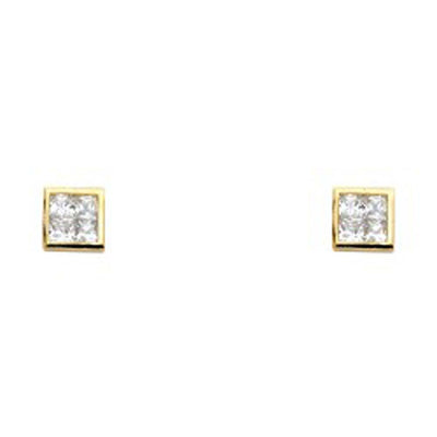 14K Yellow Gold Assorted Stud Earrings - Screw Back