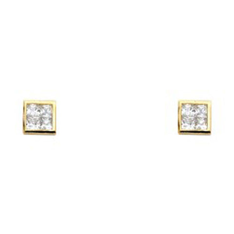14K Yellow Gold Assorted Stud Earrings - Screw Back