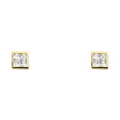 14K Yellow Gold Assorted Stud Earrings - Screw Back