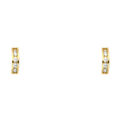14K Yellow Gold Assorted Stud Earrings - Screw Back