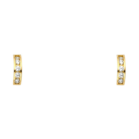 14K Yellow Gold Assorted Stud Earrings - Screw Back