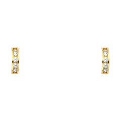 14K Yellow Gold Assorted Stud Earrings - Screw Back