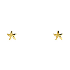 14K Yellow Gold Assorted Stud Earrings - Screw Back