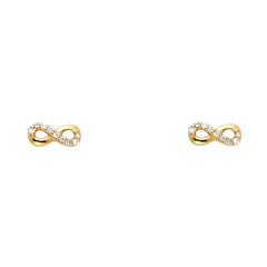 14K Yellow Gold Assorted Stud Earrings - Screw Back