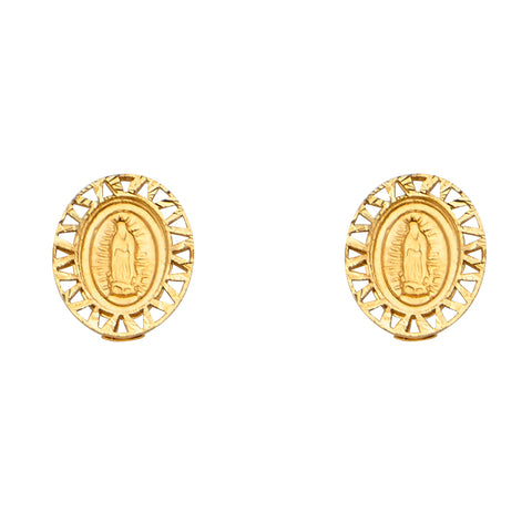 14K Yellow Gold Assorted Stud Earrings - Screw Back