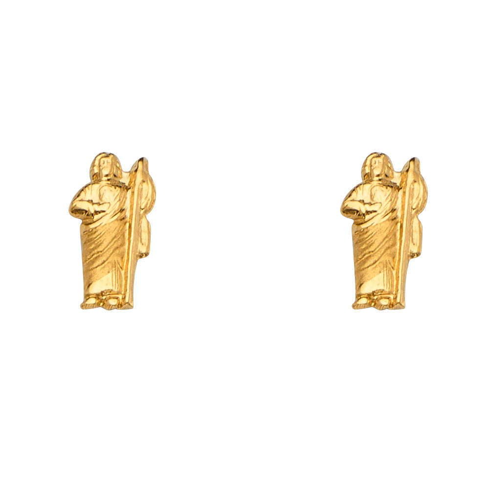 14K Yellow Gold Assorted Stud Earrings - Screw Back