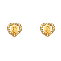 14K Yellow Gold Assorted Stud Earrings - Screw Back