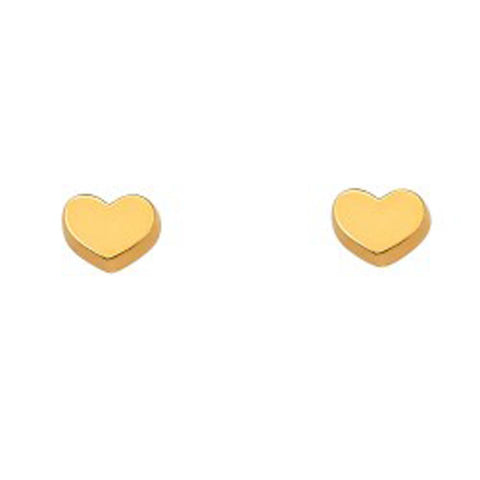 14K Yellow Gold Assorted Stud Earrings - Screw Back