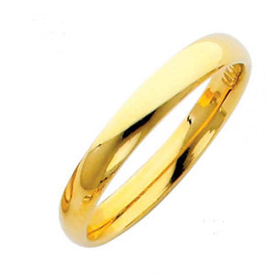 14K Yellow Gold 4MM Classic Comfort Fit Wedding Band