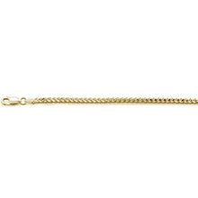 Load image into Gallery viewer, Sterling Silver 080-2MM Yellow Gold Plated Oval Franco Chain 20 inches