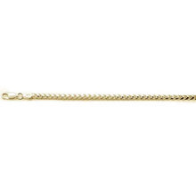 Load image into Gallery viewer, Sterling Silver 100-3MM Yellow Gold Plated Oval Franco Chain 20 inches