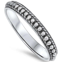 Load image into Gallery viewer, Sterling Silver Solid Bali Style Band Ring