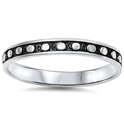 Sterling Silver New Design Fashion Band Ring AndWidth 3mm