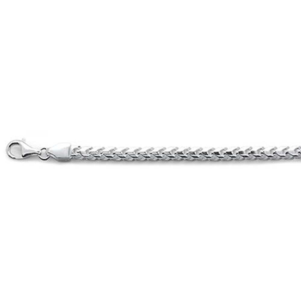 Sterling Silver 150-4.5MM Oval Franco Chain