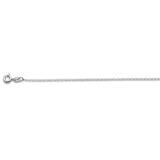 Sterling Silver Solid Cable Chain 035-.7 MM with Spring Clasp