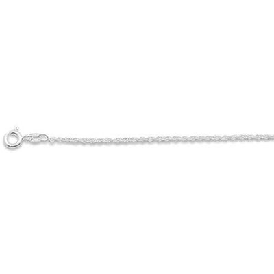 Sterling Silver Loose Rope Chain 030-1.4MM with Spring Clasp