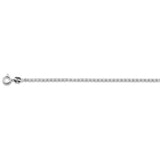 Sterling Silver Rhodium Plated Rolo Chain 016-1.5MM with Spring Clasp