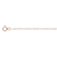 Load image into Gallery viewer, Sterling Silver Rose Gold Plated Rolo Chain 020-1.8MM with Spring Clasp